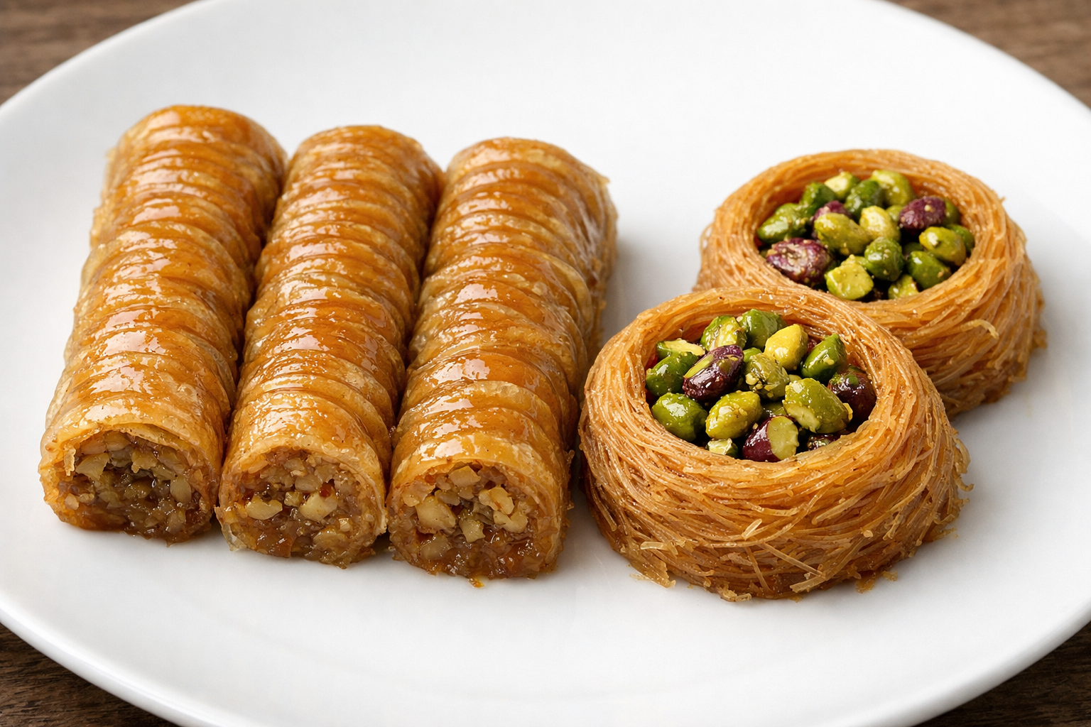 Burma ve bülbül yuvası baklava biçimleri