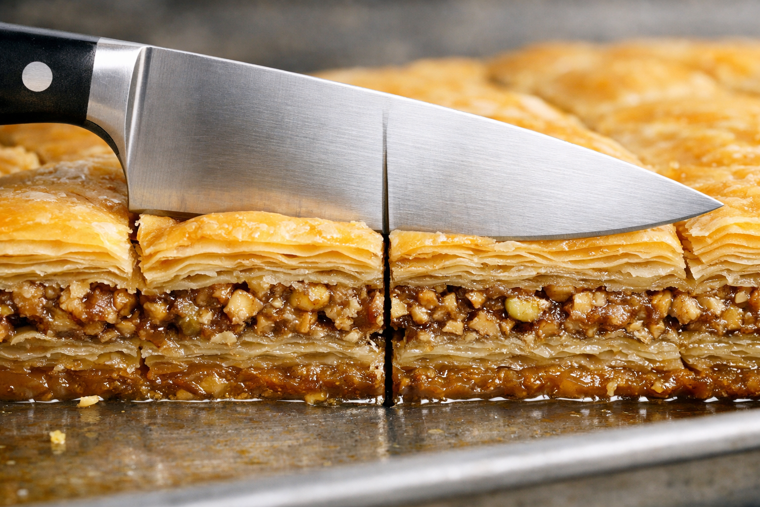 Baklava kesim derinliği